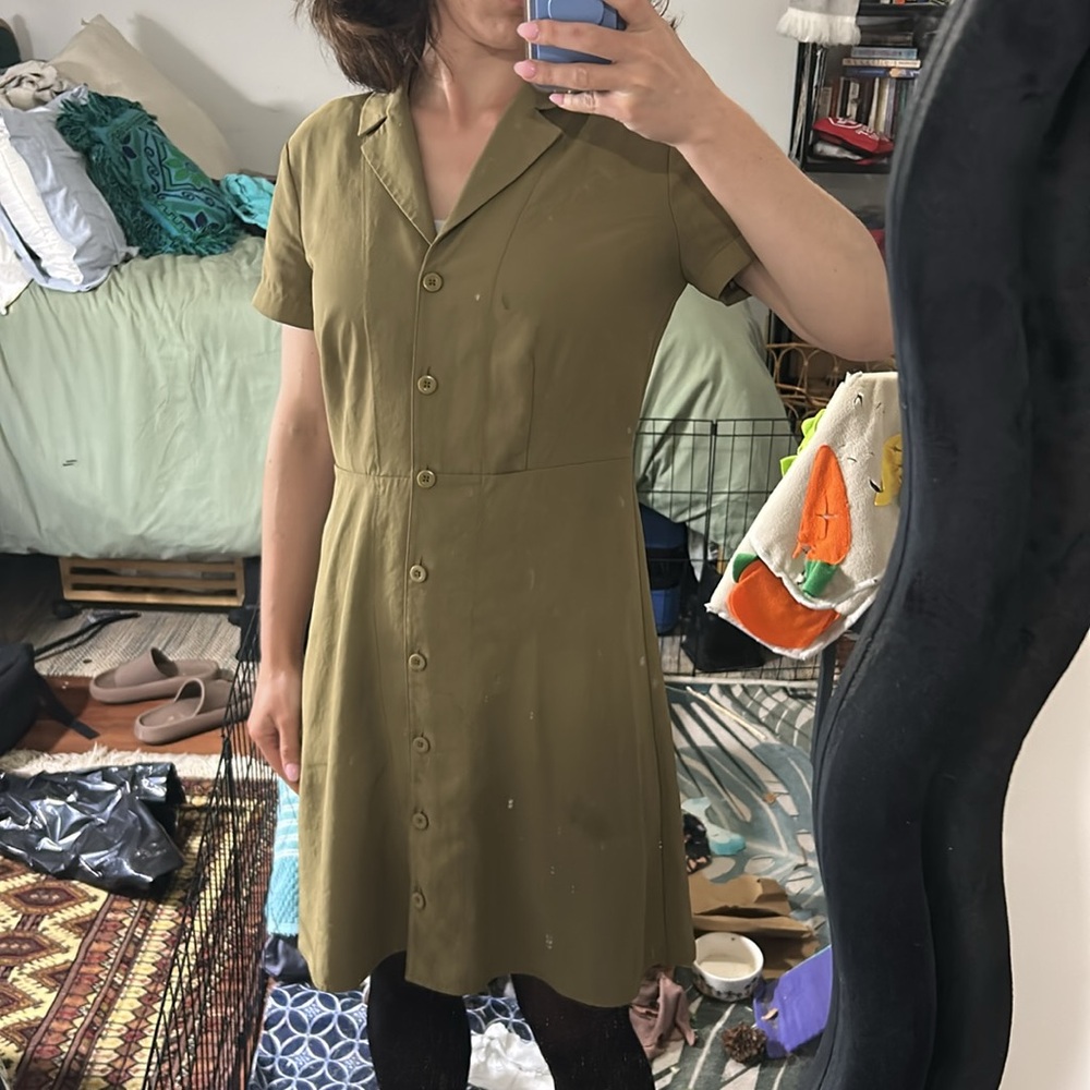 Everlane green dress